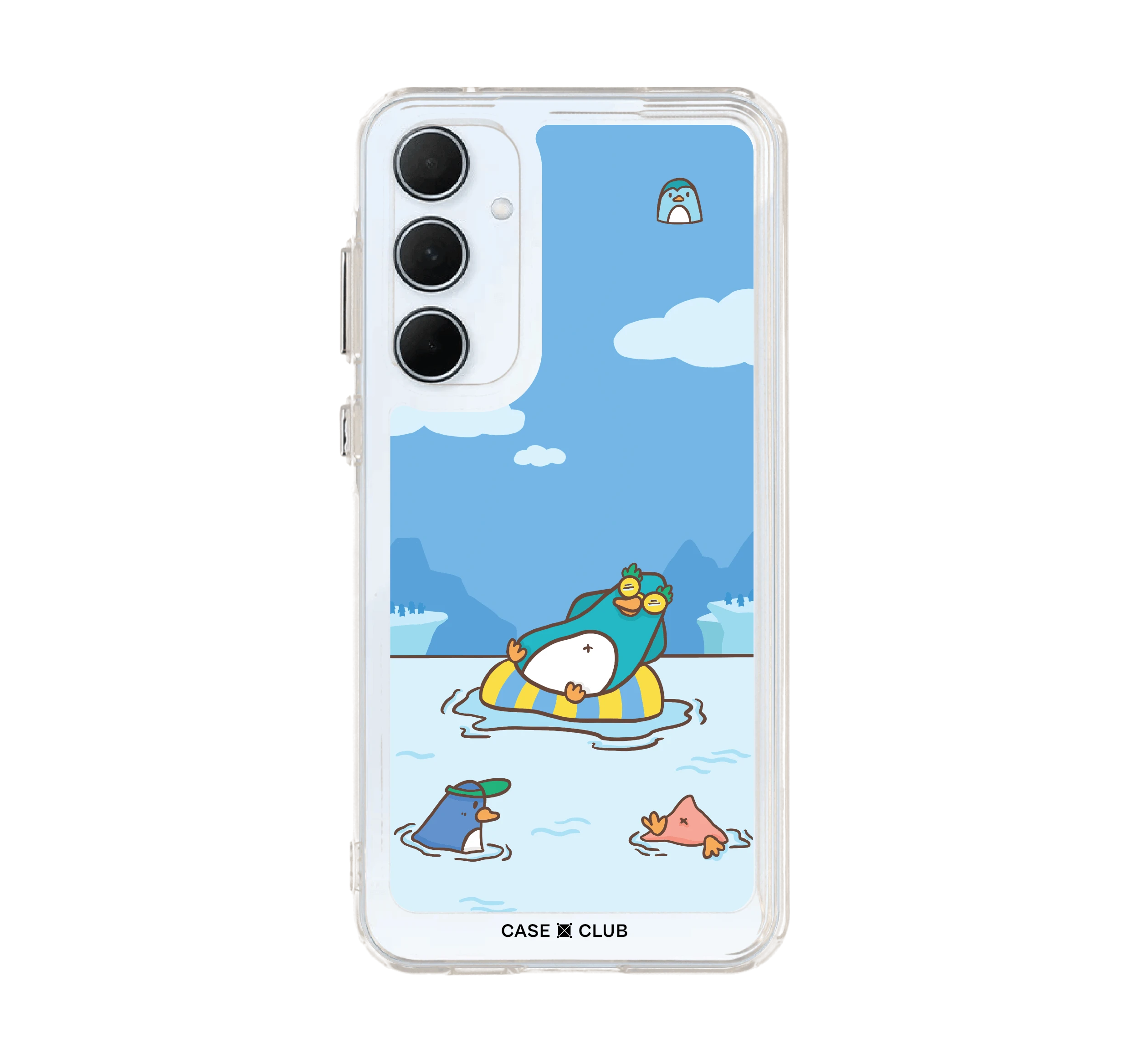เคสใส samsung a55 เพนกวินคลายร้อน